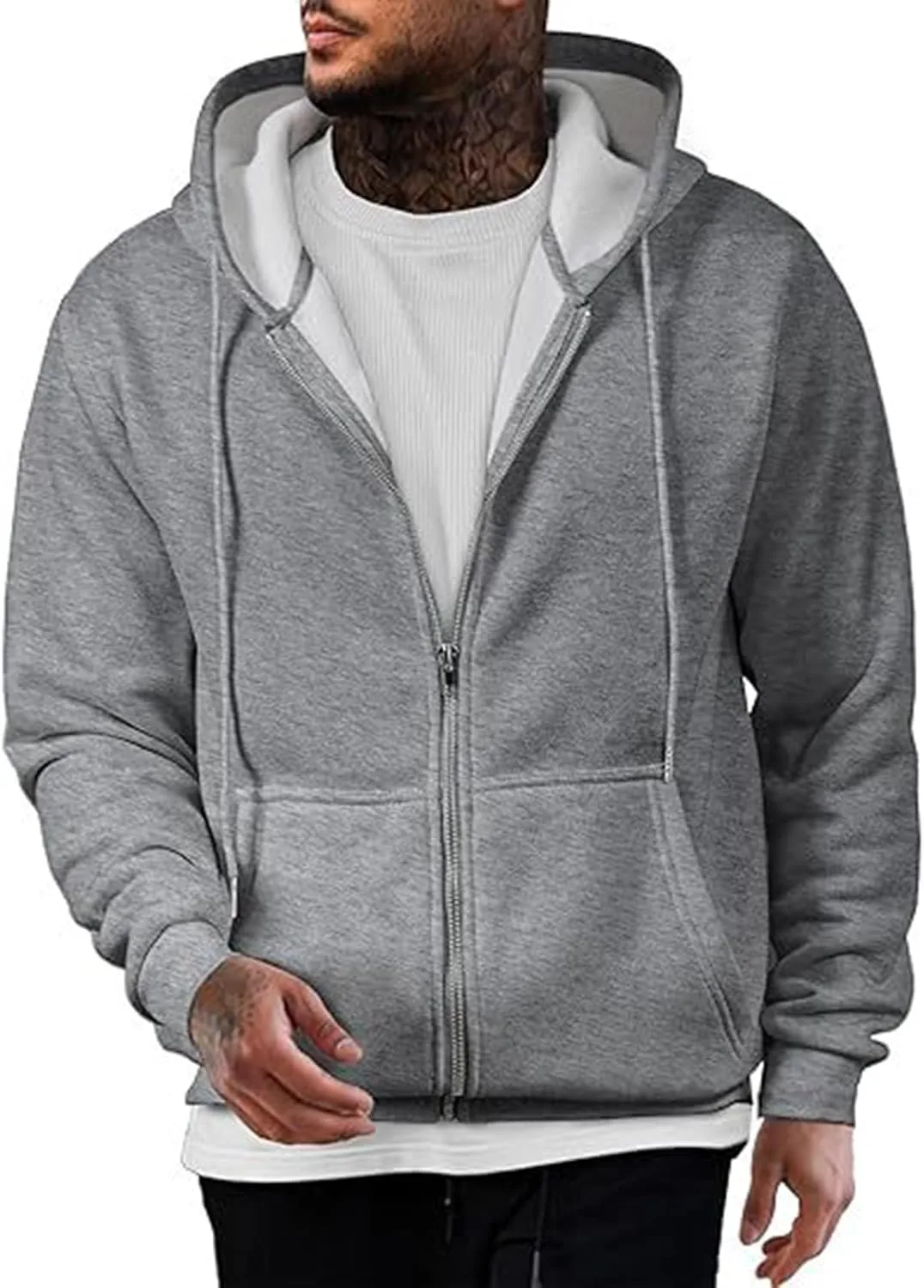 Толстовка с капюшоном на молнии eoeioa, утепленная флисом, легкая
Толстовка с капюшоном на молнии eoeioa, утепленная флисом, легкая