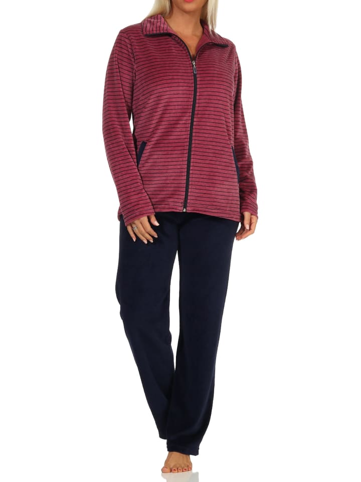 NORMANN Полосатый комплект домашней одежды из велюра - 69979
NORMANN Полосатый комплект домашней одежды из велюра - 69979