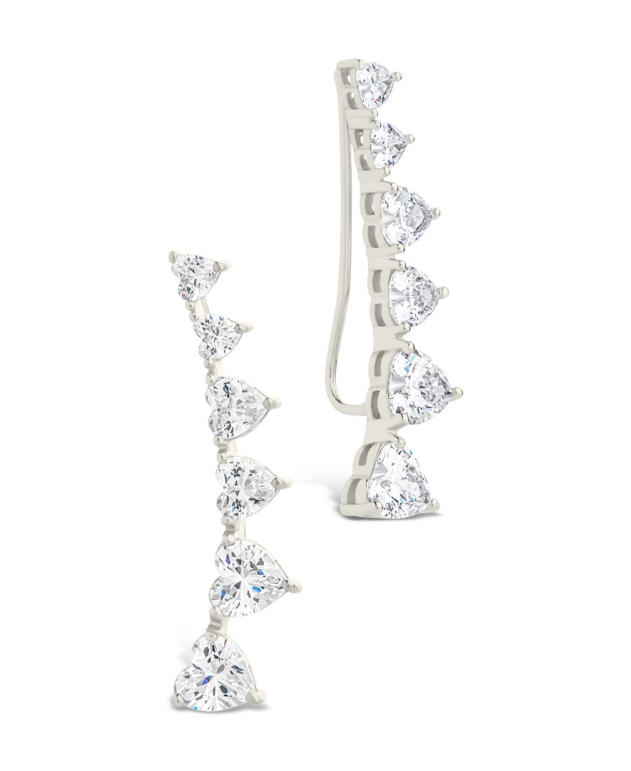 Серьги-гвоздики Jillian CZ Heart Crawler из стерлингового серебра Sterling Forever, Clear/Silver
Серьги-гвоздики Jillian CZ Heart Crawler из стерлингового серебра Sterling Forever, Clear/Silver