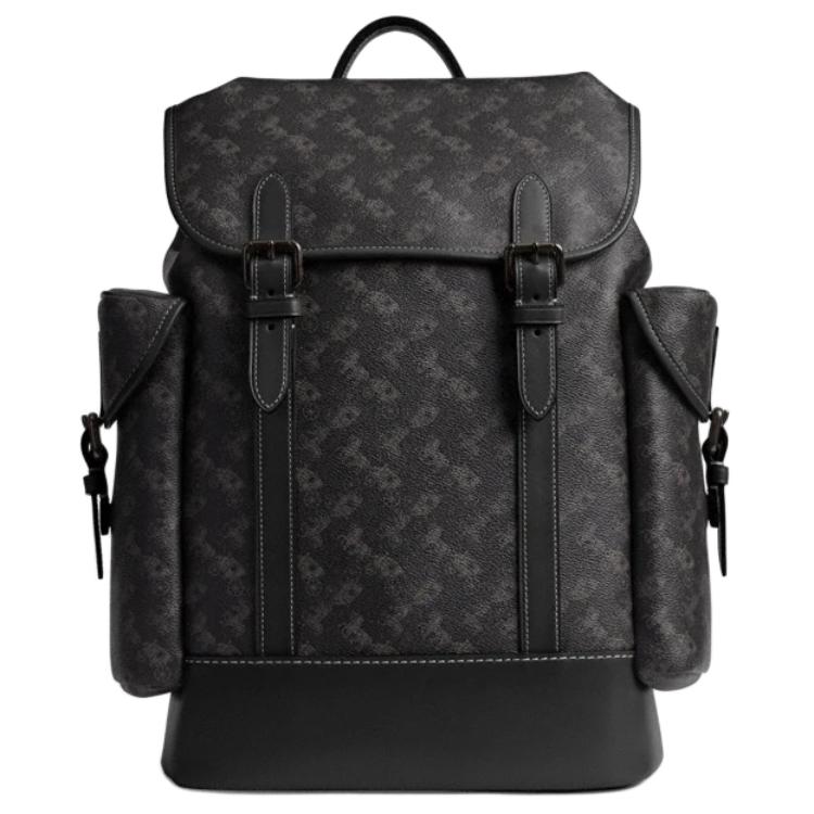 COACH Большой черный рюкзак из прорезиненной ткани для мужчин
COACH Большой черный рюкзак из прорезиненной ткани для мужчин