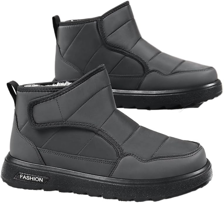 Зимние мужские снежные ботинки Hhhchpm с застежкой без шнурков - противоскользящая резиновая подошва, походная обувь, прочный дизайн, долговечная конструкция, для любителей приключений, зимние ботинки для мужчин, зимняя обувь для мужчин, серый
Зимние мужские снежные ботинки Hhhchpm с застежкой без шнурков - противоскользящая резиновая подошва, походная обувь, прочный дизайн, долговечная конструкция, для любителей приключений, зимние ботинки для мужчин, зимняя обувь для мужчин, серый