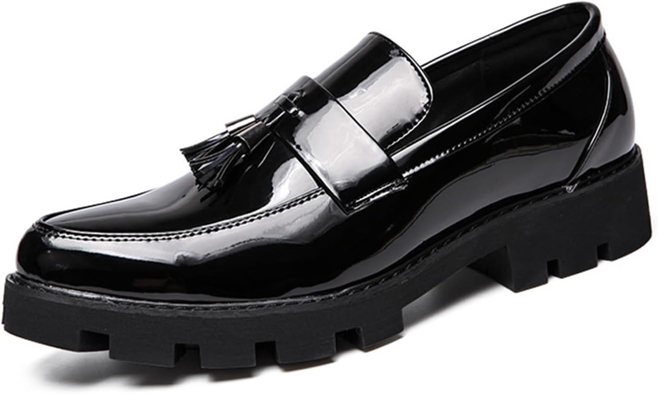 Мужские лаковые лоферы с кисточками, слипоны, формальные деловые туфли с утяжеленной подошвой, модные с заостренным носком, прогулочные и повседневные туфли для выпускного, свиданий и свадьбы Generic, черный
Мужские лаковые лоферы с кисточками, слипоны, формальные деловые туфли с утяжеленной подошвой, модные с заостренным носком, прогулочные и повседневные туфли для выпускного, свиданий и свадьбы Generic, черный