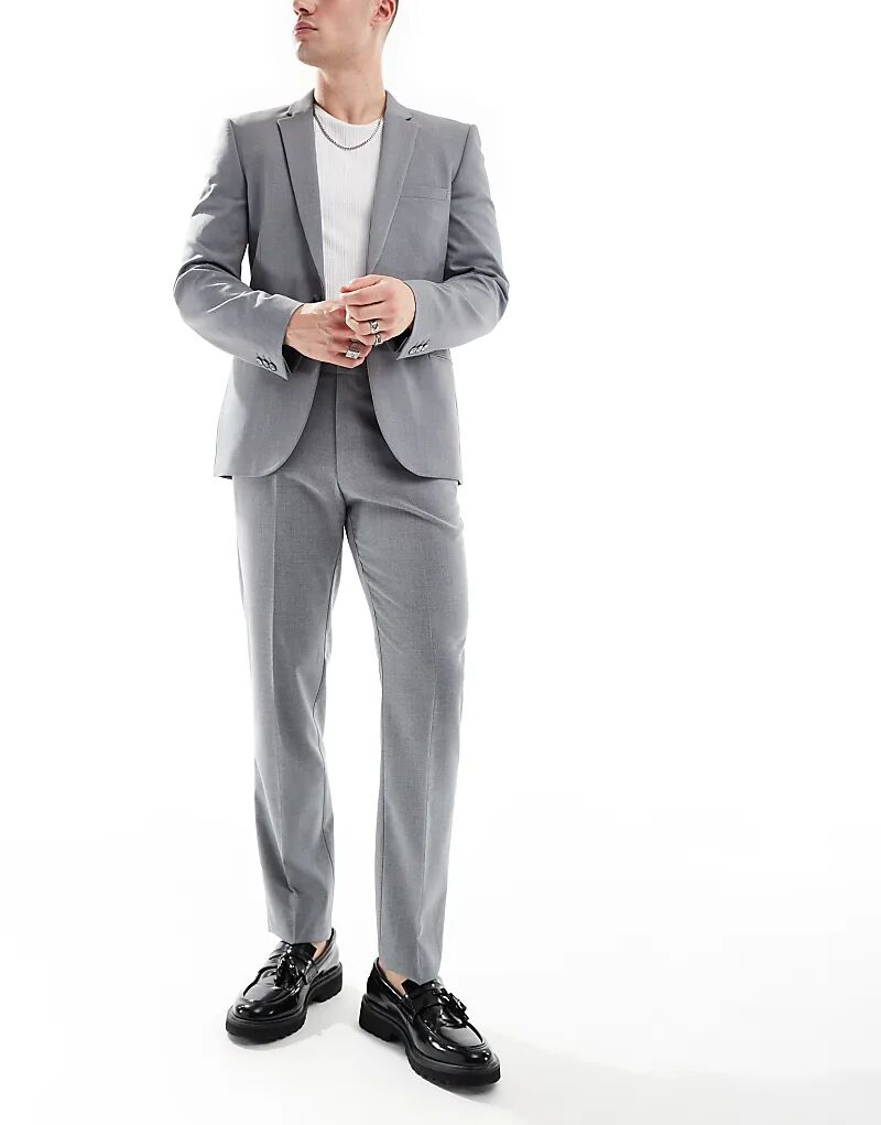 Узкие брюки ASOS DESIGN серого цвета
Узкие брюки ASOS DESIGN серого цвета