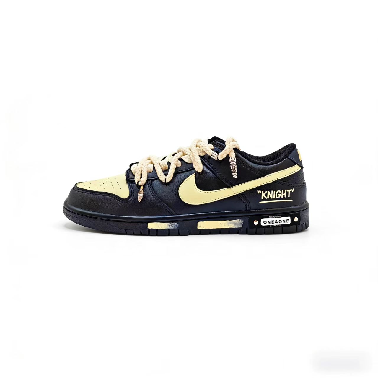 Nike Кроссовки для скейтбординга Dunk Knight с износостойкой поддержкой, низкие, унисекс, бежево-черный
Nike Кроссовки для скейтбординга Dunk Knight с износостойкой поддержкой, низкие, унисекс, бежево-черный
