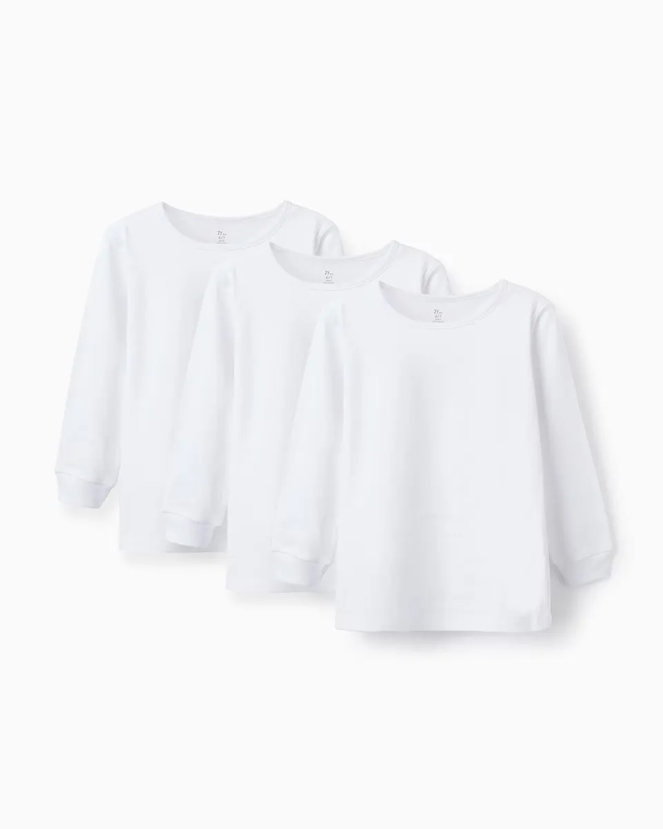 Набор из 3 футболок для мальчиков с длинными рукавами и 100% хлопком Zippy, белый
Набор из 3 футболок для мальчиков с длинными рукавами и 100% хлопком Zippy, белый