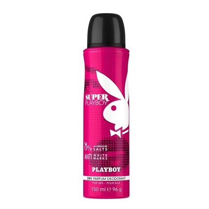 Super Fragrance Collection 24H парфюмерный дезодорант-спрей для женщин 150 мл, Playboy
Super Fragrance Collection 24H парфюмерный дезодорант-спрей для женщин 150 мл, Playboy