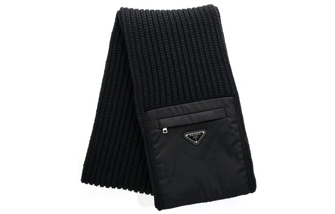Шарф вязаный Prada Unisex, черный
Шарф вязаный Prada Unisex, черный