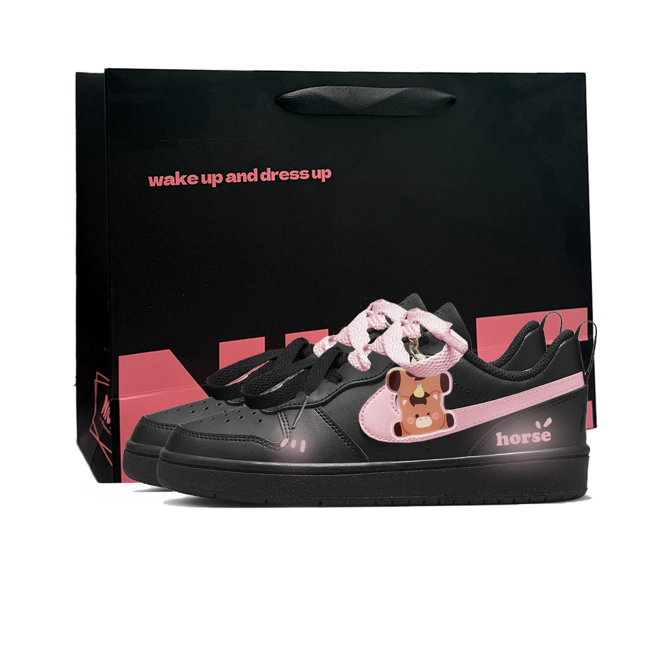 Court Borough Happiness Pony нескользящая устойчивая к истиранию легкая амортизирующая низкая Nike, розовый
Court Borough Happiness Pony нескользящая устойчивая к истиранию легкая амортизирующая низкая Nike, розовый