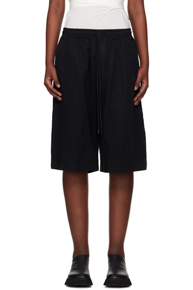 Шорты из черного выстиранного твила Y-3
Шорты из черного выстиранного твила Y-3