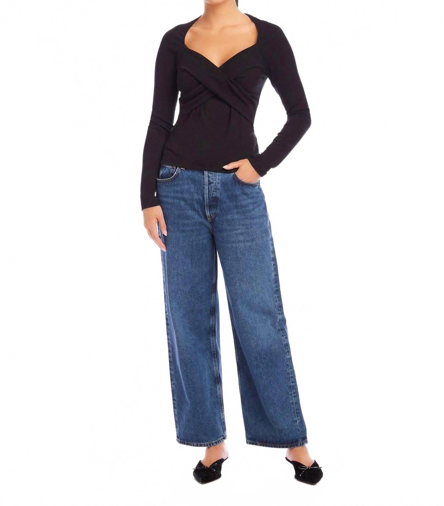 Топ с длинным рукавом Zelda Crossover в черном цвете Fifteen Twenty
Топ с длинным рукавом Zelda Crossover в черном цвете Fifteen Twenty