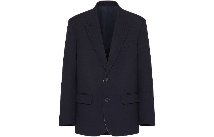 Однобортный длинный пиджак Valentino, черный
Однобортный длинный пиджак Valentino, черный