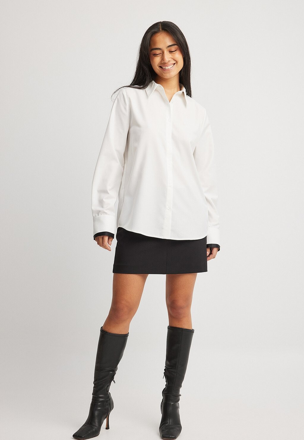 Широкая юбка в сборку NA-KD, черный
Широкая юбка в сборку NA-KD, черный