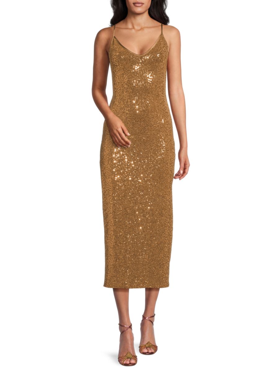 Платье-миди с пайетками Bebe, песочный
Платье-миди с пайетками Bebe, песочный