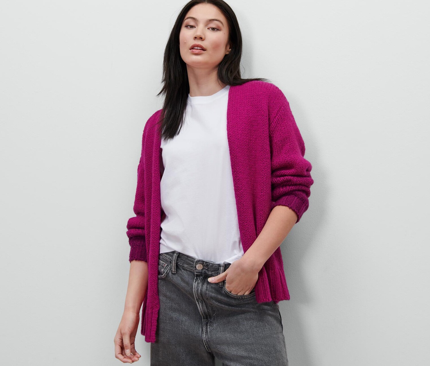 Кардиган оверсайз из шерсти Tchibo
Кардиган оверсайз из шерсти Tchibo