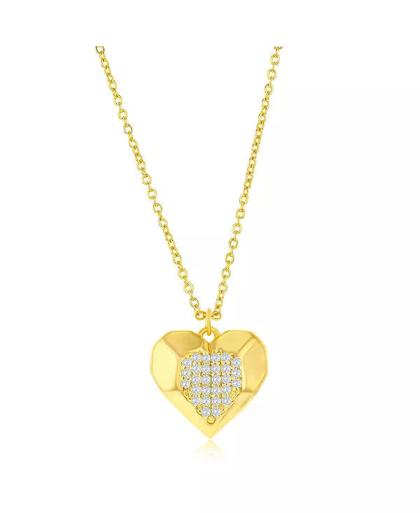 Ожерелье из стерлингового серебра с фианитами в центре Simona, gold
Ожерелье из стерлингового серебра с фианитами в центре Simona, gold