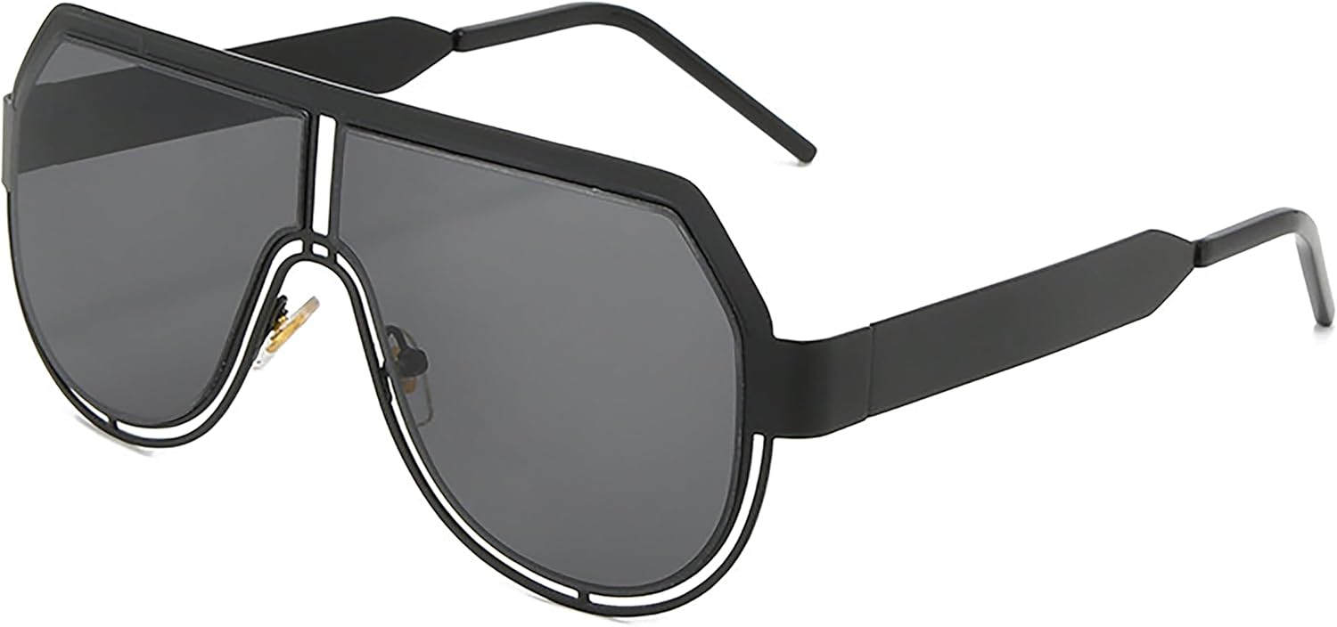 Солнцезащитные очки с плоской верхней частью, увеличенного размера, цельные, из пластика и металла, ретро, для женщин и мужчин, с защитой от УФ-излучения UV400 Generic, A
Солнцезащитные очки с плоской верхней частью, увеличенного размера, цельные, из пластика и металла, ретро, для женщин и мужчин, с защитой от УФ-излучения UV400 Generic, A