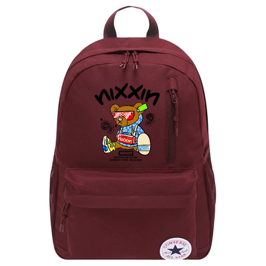 Converse Полиэстеровый рюкзак средний размер унисекс портвейново-красный, Bear 
Converse Полиэстеровый рюкзак средний размер унисекс портвейново-красный, Bear
