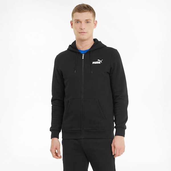 Мужская толстовка с капюшоном на молнии с логотипом Puma Essentials, черный
Мужская толстовка с капюшоном на молнии с логотипом Puma Essentials, черный