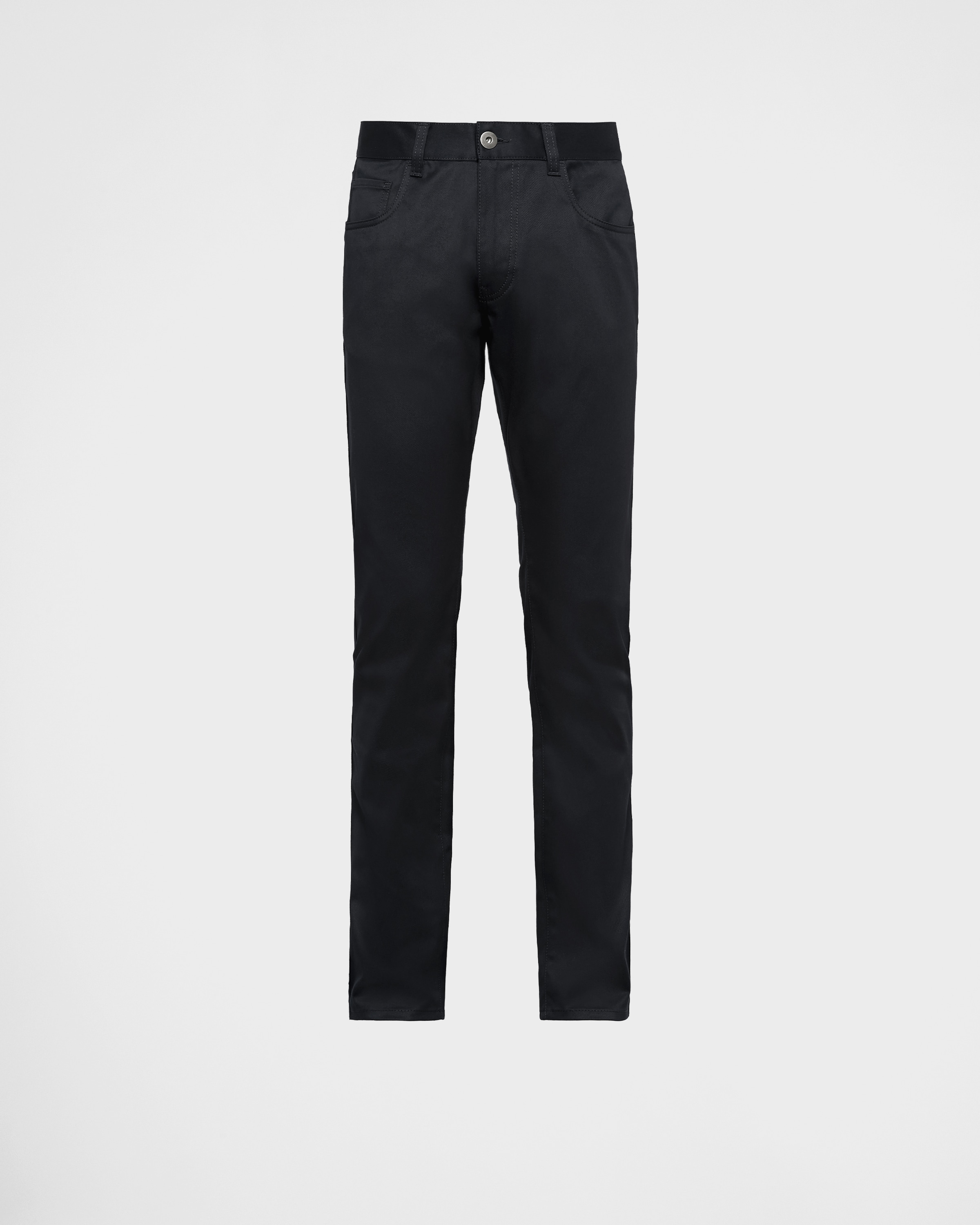 Джинсы из эластичного саржевого материала с пятью карманами Prada, черный
Джинсы из эластичного саржевого материала с пятью карманами Prada, черный