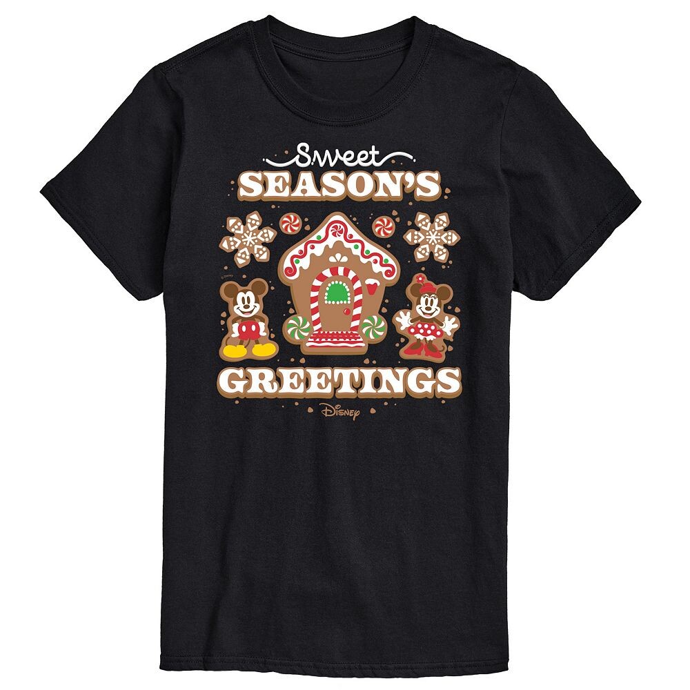 Мужская футболка с изображением Микки и Минни Маус Disney's Sweet Seasons Greetings, черный
Мужская футболка с изображением Микки и Минни Маус Disney's Sweet Seasons Greetings, черный