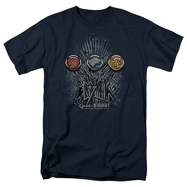 Футболка с коротким рукавом для взрослых game of thrones for the throne sigils Licensed Character
Футболка с коротким рукавом для взрослых game of thrones for the throne sigils Licensed Character