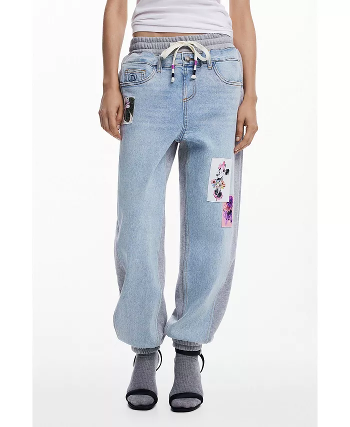 Женские джинсы-джоггеры с Минни Маус Desigual, синий
Женские джинсы-джоггеры с Минни Маус Desigual, синий