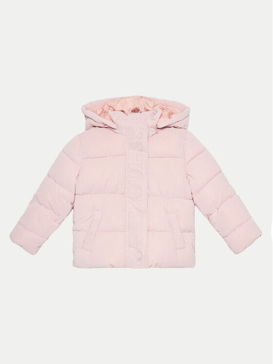 Пуховик стандартного кроя Guess, розовый 
Пуховик стандартного кроя Guess, розовый