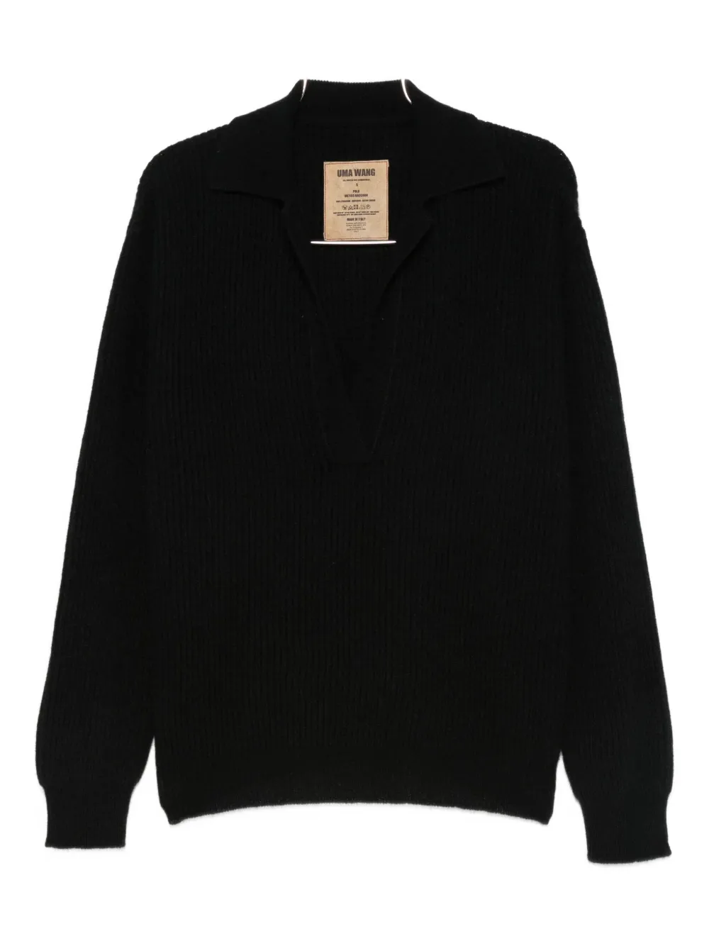 Вязаный топ-поло Uma Wang, черный
Вязаный топ-поло Uma Wang, черный