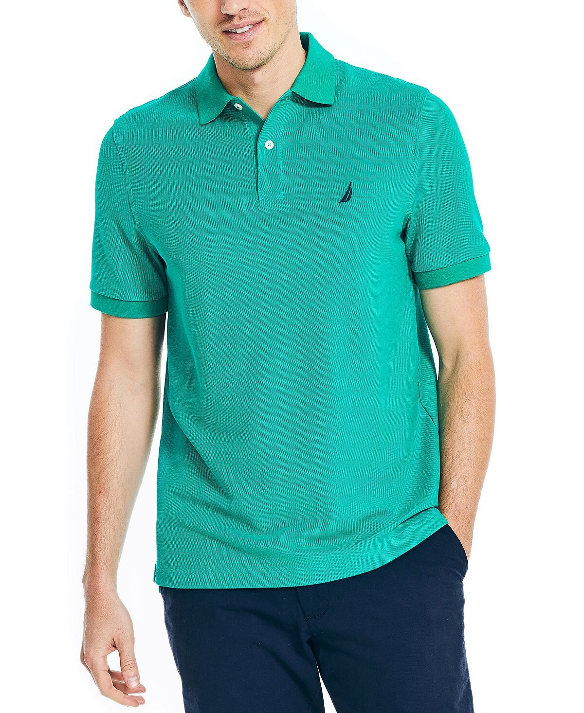 Мужская рубашка-поло классического кроя, изготовленная из экологически чистых материалов Nautica
Мужская рубашка-поло классического кроя, изготовленная из экологически чистых материалов Nautica