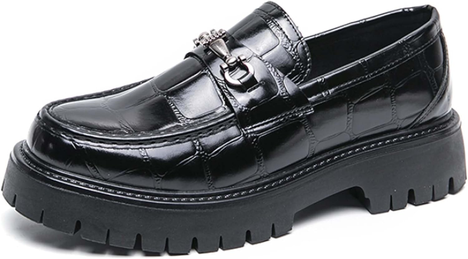 Мужские лоферы с толстой подошвой на платформе с противоскользящей поверхностью и верхом из лакированной кожи, подходящие для работы в офисе, вечеринок, танцев и свадеб Generic, черный
Мужские лоферы с толстой подошвой на платформе с противоскользящей поверхностью и верхом из лакированной кожи, подходящие для работы в офисе, вечеринок, танцев и свадеб Generic, черный