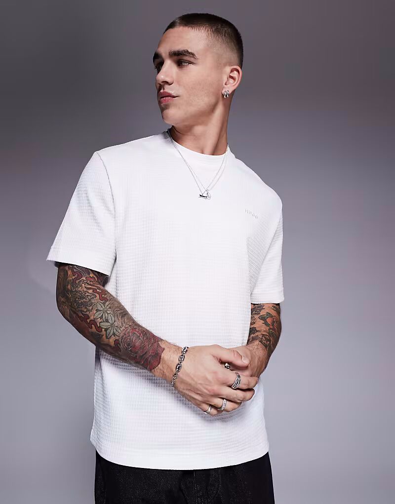 Футболка HUGO RED Austin с логотипом вафельного цвета в стиле лаундж
Футболка HUGO RED Austin с логотипом вафельного цвета в стиле лаундж