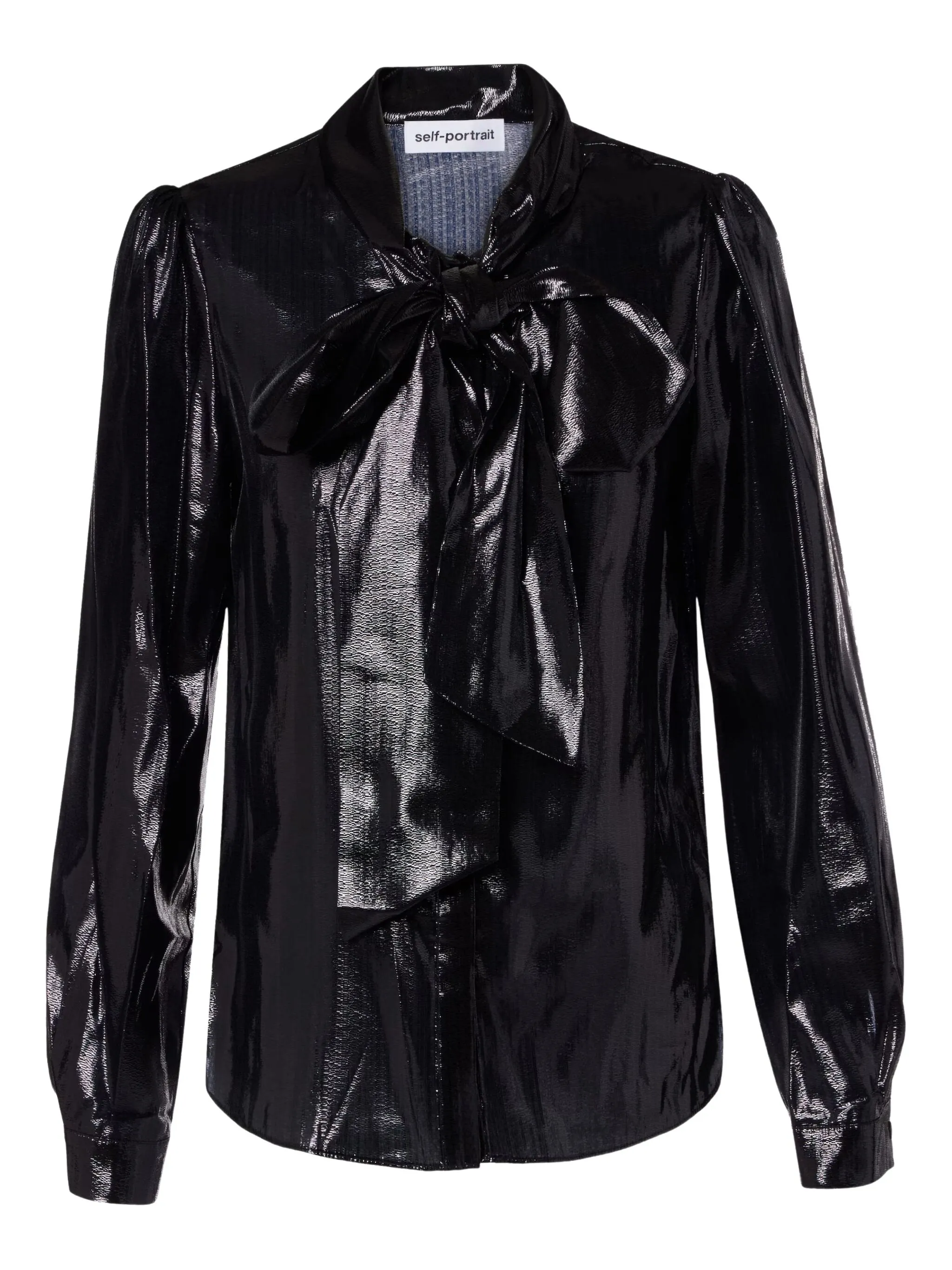 Блузка с бантом Self-Portrait, черный
Блузка с бантом Self-Portrait, черный