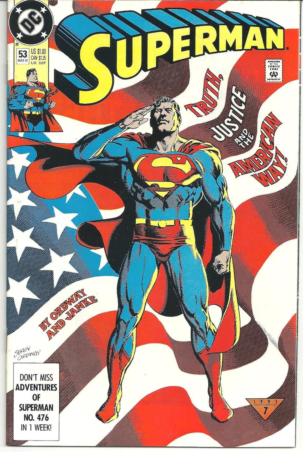 Superman 53 : Truth, Justice and the American Way (DC Comics)
Superman 53 : Truth, Justice and the American Way (DC Comics)