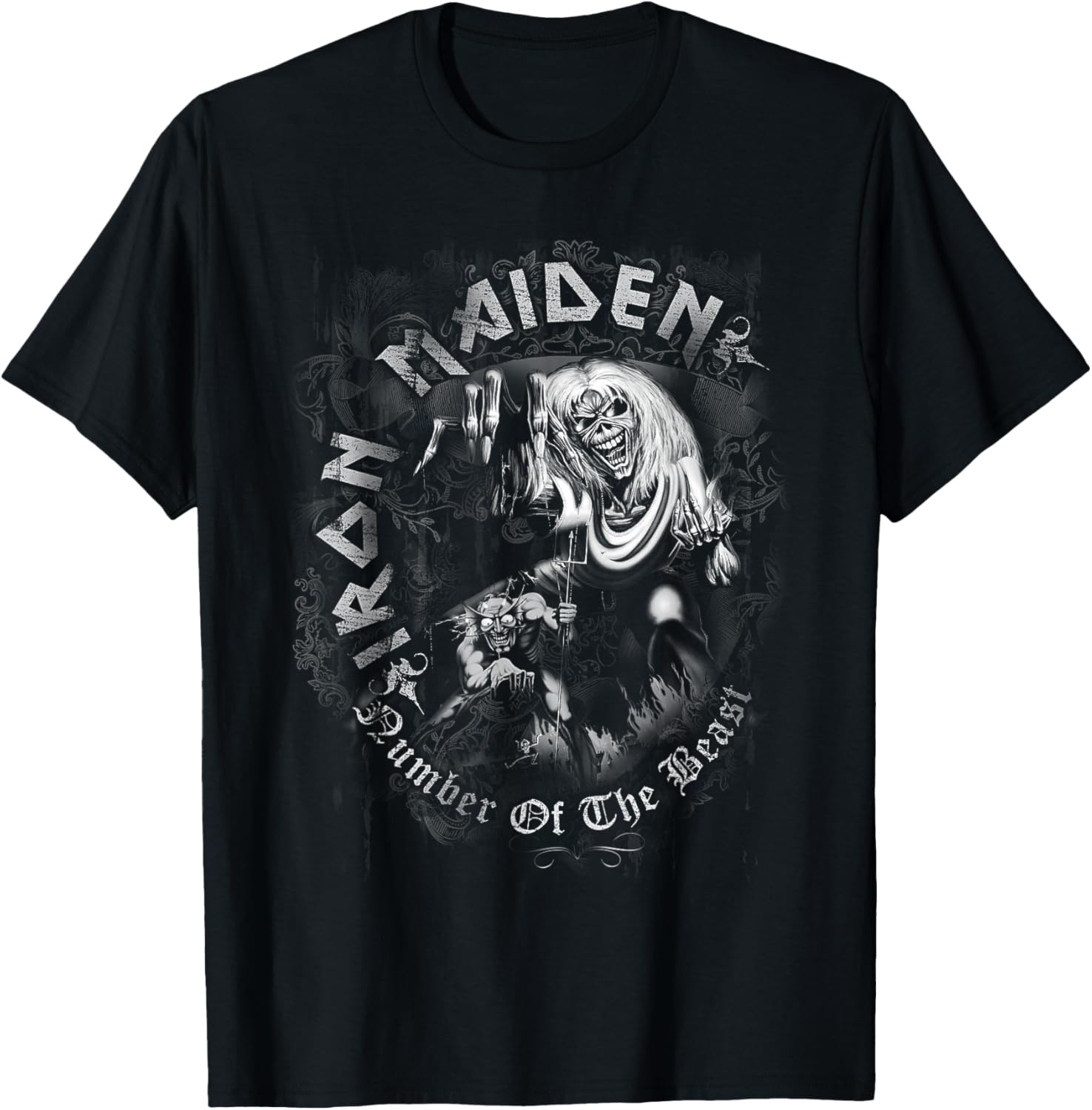 Футболка Number of the Beast в серой гамме, черная Iron Maiden
Футболка Number of the Beast в серой гамме, черная Iron Maiden