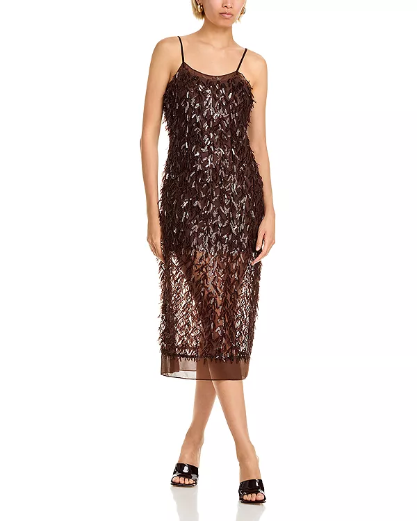 Платье-Комбинация из сетчатой ткани с пайетками 3.1 Phillip Lim, коричневый
Платье-Комбинация из сетчатой ткани с пайетками 3.1 Phillip Lim, коричневый