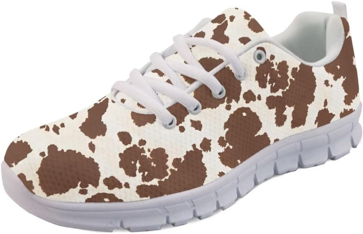 Кроссовки Forchrinse для мужчин и женщин, дышащие сетчатые беговые, легкие спортивные с шнуровкой, Brown Cow Print
Кроссовки Forchrinse для мужчин и женщин, дышащие сетчатые беговые, легкие спортивные с шнуровкой, Brown Cow Print