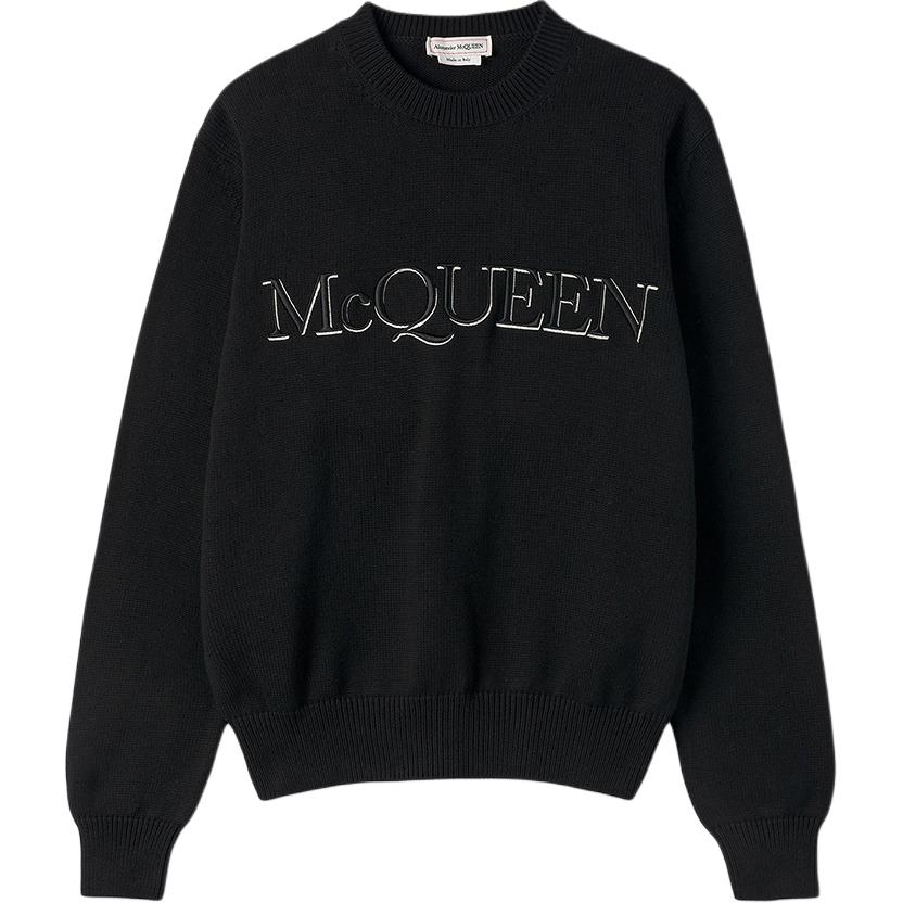 Вязаный свитер Alexander McQueen, черный
Вязаный свитер Alexander McQueen, черный