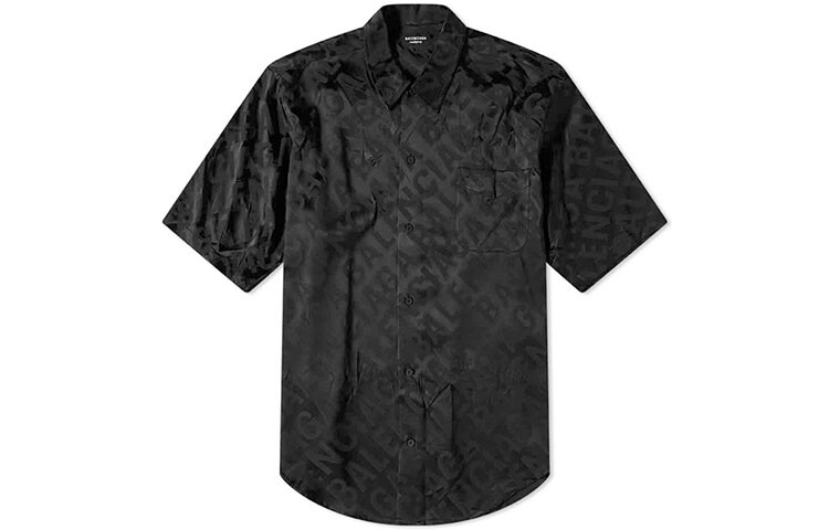 Рубашка мужская Balenciaga с принтом в тон, черный
Рубашка мужская Balenciaga с принтом в тон, черный