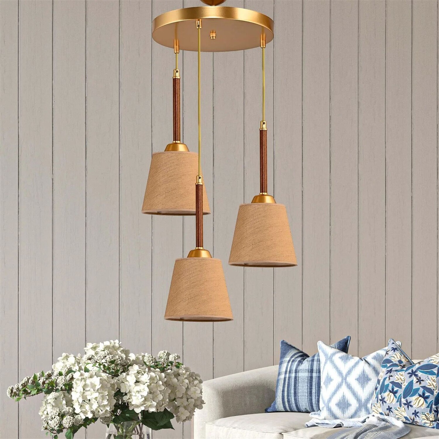 Тканевая люстра Safir Light, состоящая из 3 частей, со шляпой и подносом - золото
Тканевая люстра Safir Light, состоящая из 3 частей, со шляпой и подносом - золото