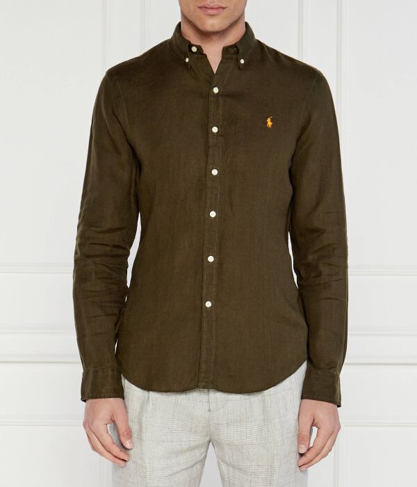 Льняная рубашка Slim fit Polo Ralph Lauren, хаки
Льняная рубашка Slim fit Polo Ralph Lauren, хаки