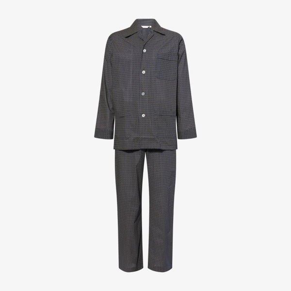 Пижама Derek Rose Nelson из хлопка в полоску, синий
Пижама Derek Rose Nelson из хлопка в полоску, синий