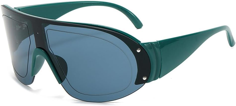 Большие солнцезащитные очки для женщин и мужчин, модные, роскошные, цельные, в стиле панк, женские, для активного отдыха, вождения, с защитой от УФ-излучения UV400 TKKTLLT, Green Blue Gray
Большие солнцезащитные очки для женщин и мужчин, модные, роскошные, цельные, в стиле панк, женские, для активного отдыха, вождения, с защитой от УФ-излучения UV400 TKKTLLT, Green Blue Gray