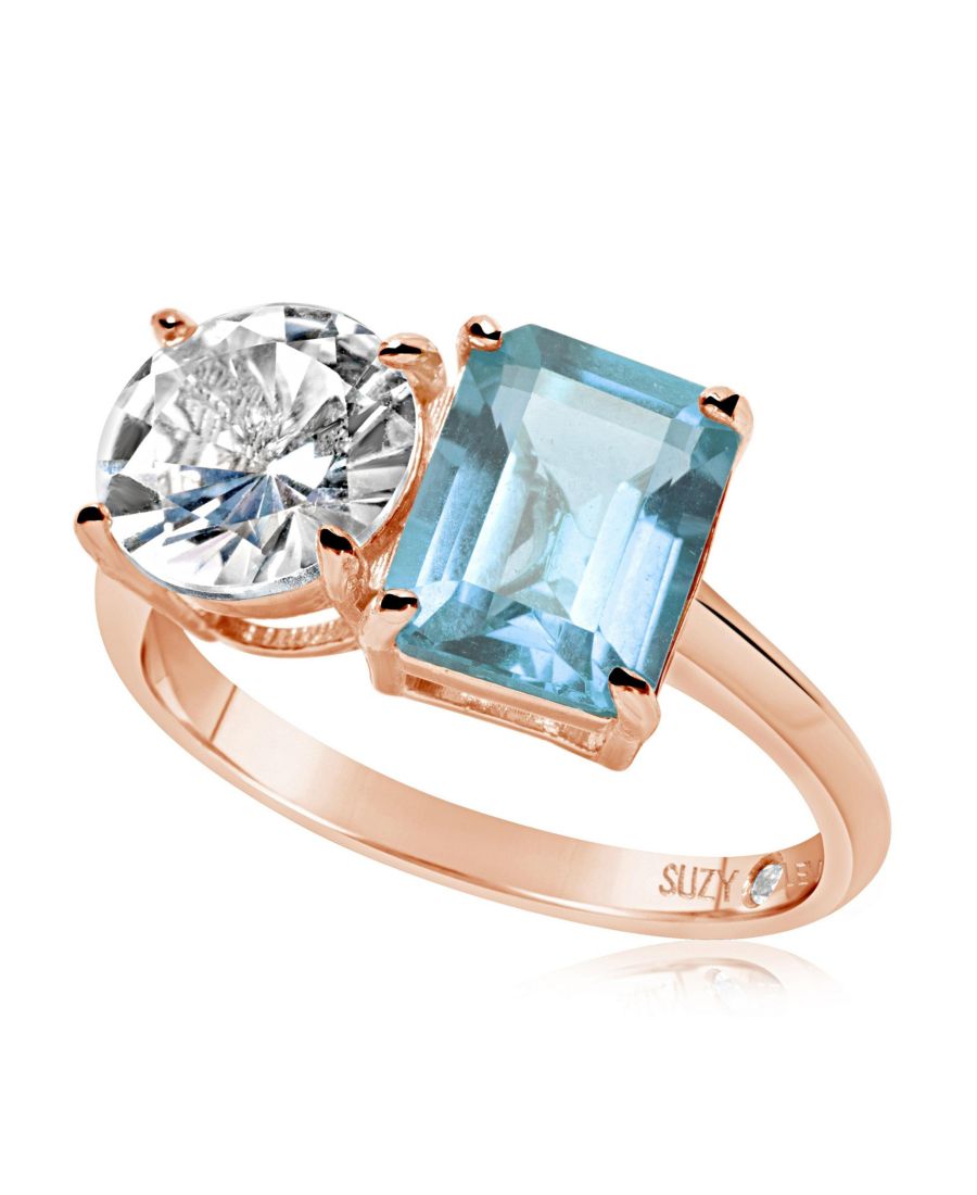 Кольцо Suzy Levian из стерлингового серебра с двумя камнями Toi et Moi Suzy Levian New York, Blue topaz / rose gold
Кольцо Suzy Levian из стерлингового серебра с двумя камнями Toi et Moi Suzy Levian New York, Blue topaz / rose gold