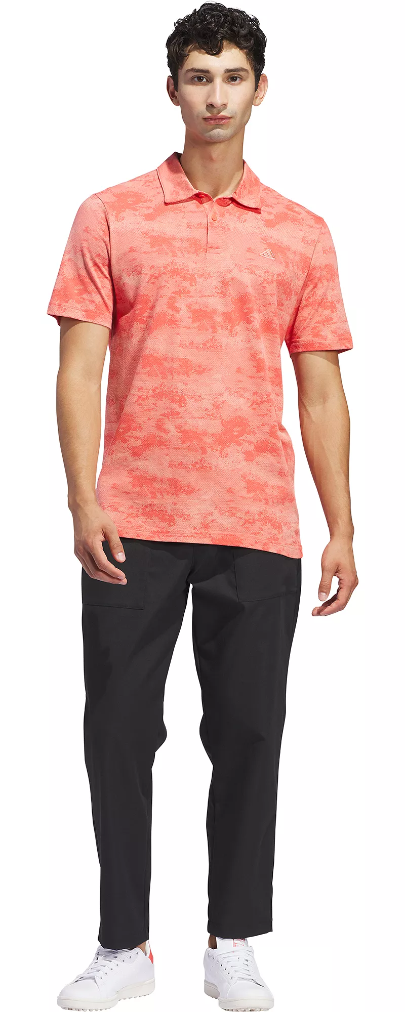 Мужская рубашка-поло для гольфа в сетку с принтом Adidas, цвет Preloved Scarlet
Мужская рубашка-поло для гольфа в сетку с принтом Adidas, цвет Preloved Scarlet