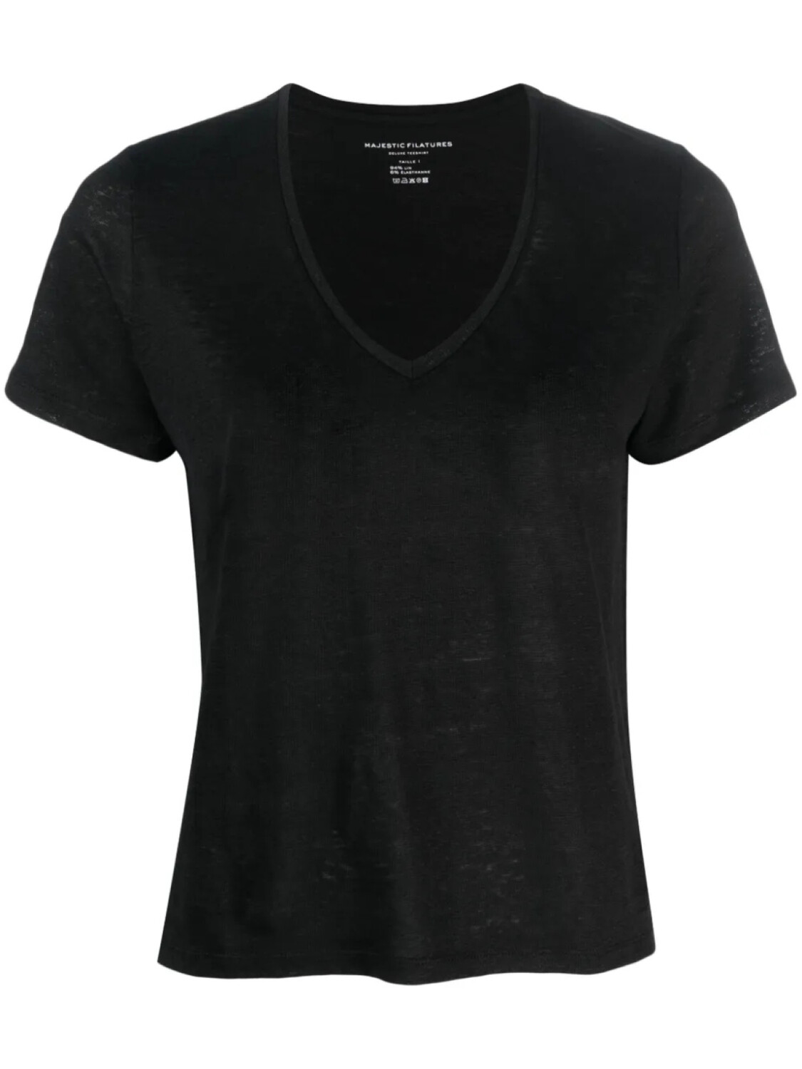 Majestic Filatures льняная футболка с V-образным вырезом, черный
Majestic Filatures льняная футболка с V-образным вырезом, черный