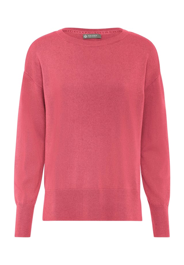 Шелково-Кашемировый свитер с ребристой отделкой Galeria, красный
Шелково-Кашемировый свитер с ребристой отделкой Galeria, красный