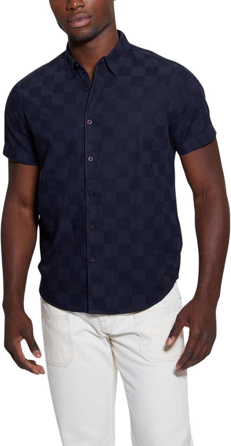 Мужская рубашка Guess с коротким рукавом Parker Dobby, Smart Blue
Мужская рубашка Guess с коротким рукавом Parker Dobby, Smart Blue