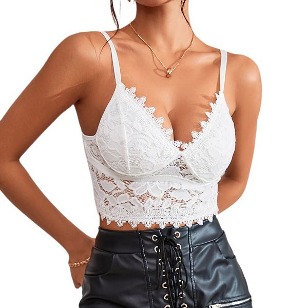 Женский топ-бралетт на тонких бретелях с V-образным вырезом Yesfashion, White
Женский топ-бралетт на тонких бретелях с V-образным вырезом Yesfashion, White