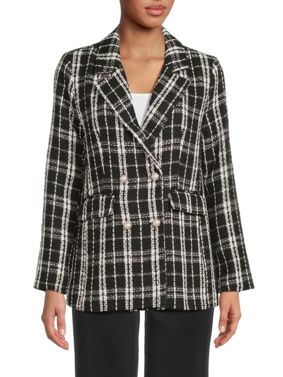 Двубортное спортивное пальто в клетку Wdny, черный/белый
Двубортное спортивное пальто в клетку Wdny, черный/белый