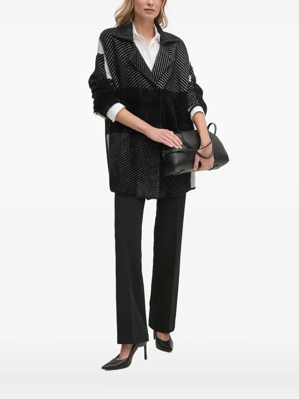 Кардиган с полосками Sandro Ferrone, черный
Кардиган с полосками Sandro Ferrone, черный